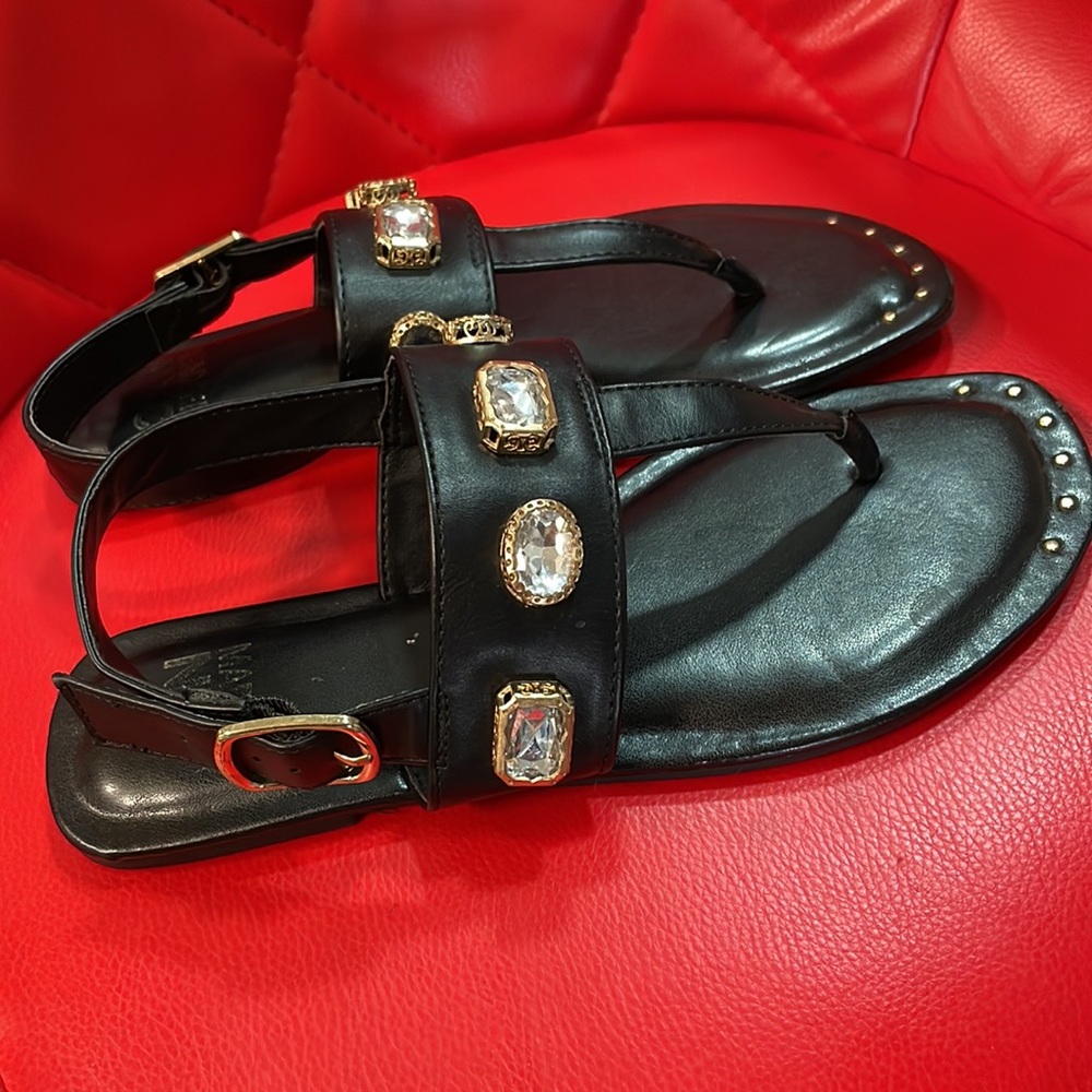 Steve Madden Chunky Rhinestone and studded Sandals size 7 - Picture 2 of 11